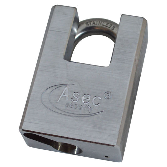 ASEC Closed Shackle Padlock Without Cylinder Closed Shackle - Silver