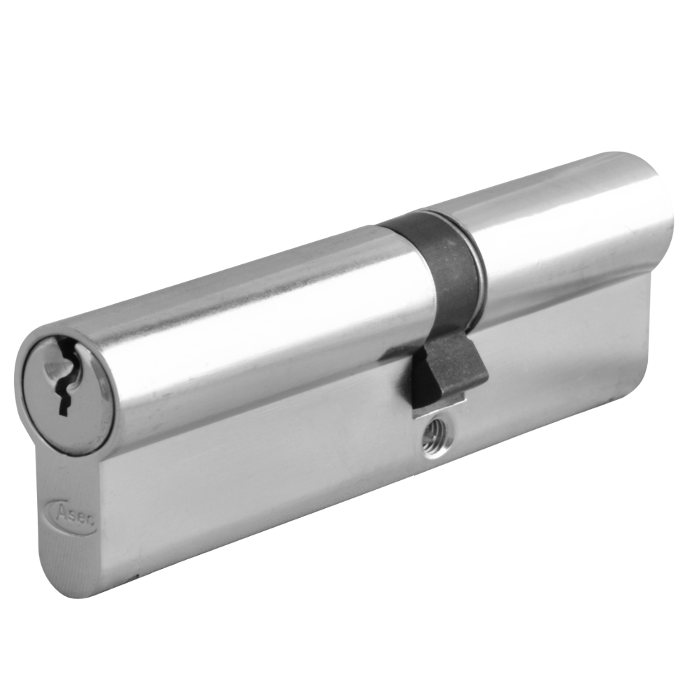 ASEC 6-Pin Euro Double Cylinder 120mm 75/45 70/10/40 Keyed To Differ - Nickel Plated