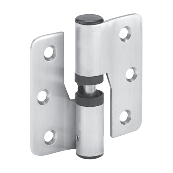 ASEC Cubicle 80mm Gravity Hinge 80mm Left Handed Pair - Satin Stainless Steel