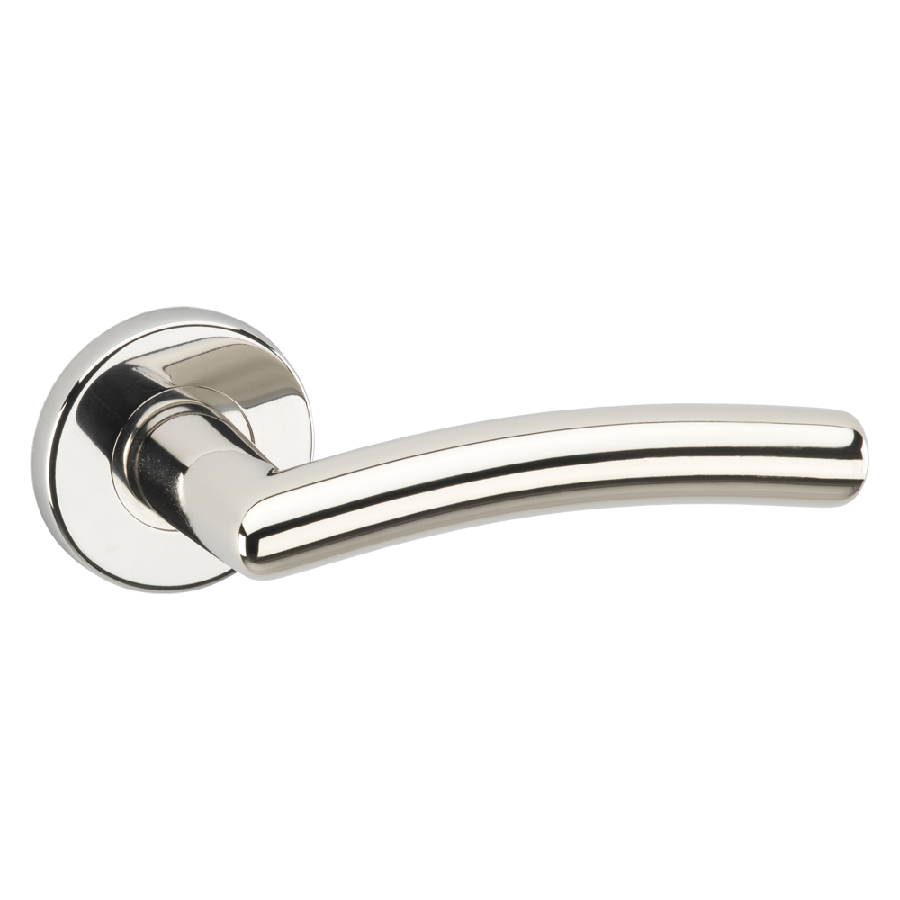 ASEC URBAN Philadelphia Lever on Round Door Furniture Pro - Polished Nickel