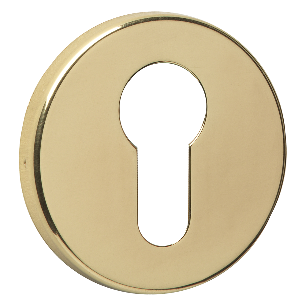 ASEC URBAN Concealed Fixing Euro Escutcheon Pro - Polished Brass