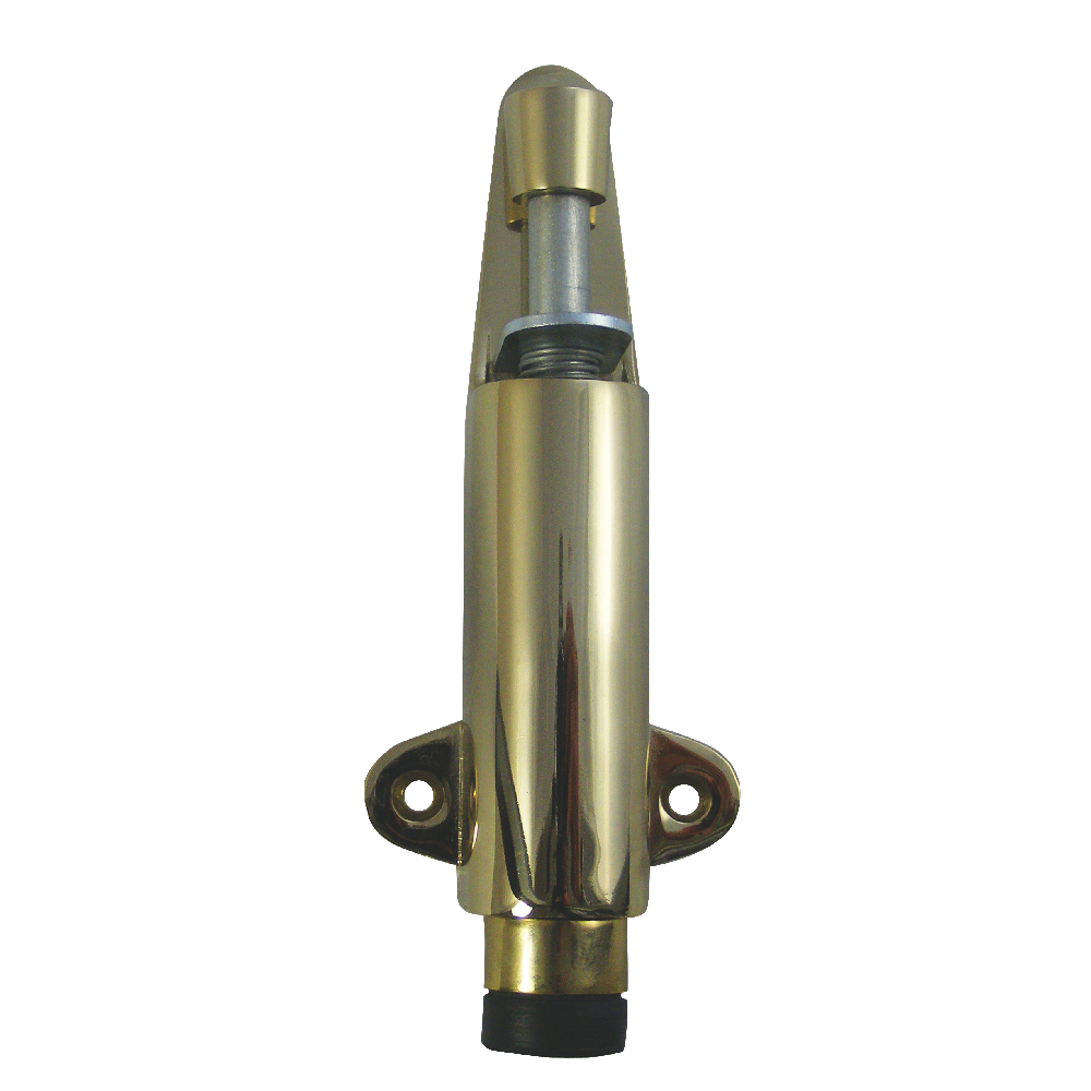 ASEC 115mm Foot Operated Door Holder Polished Brass
