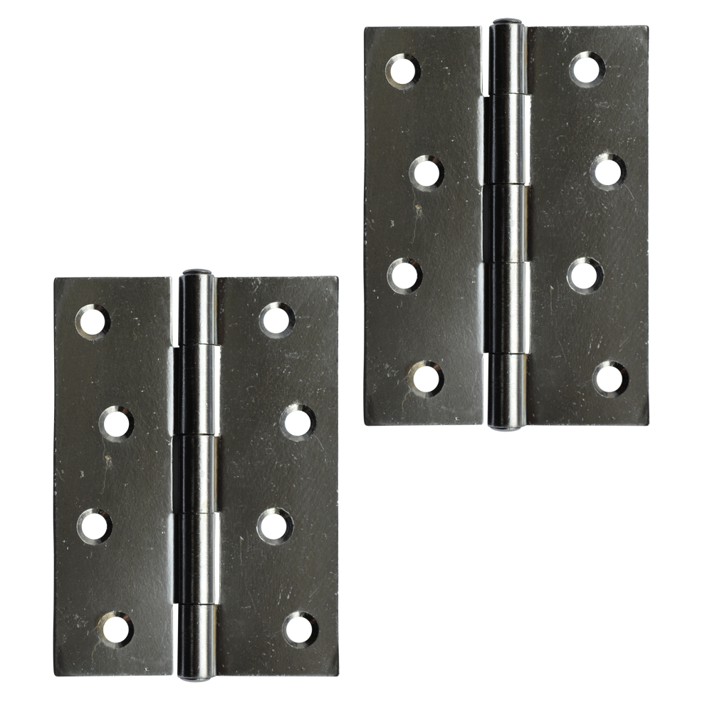 ASEC Steel Butt Hinges 100mm - Polished Chrome