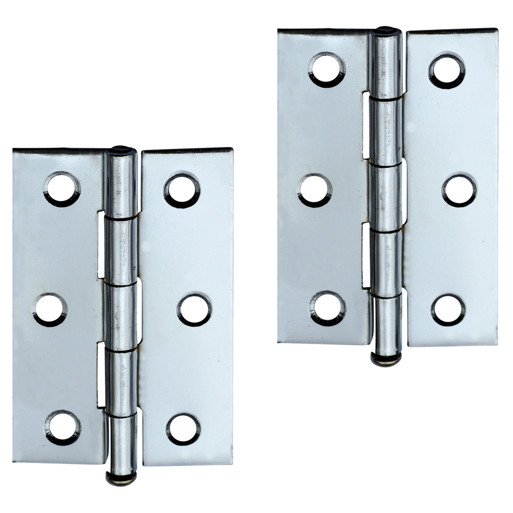 ASEC 75mm Loose Pin Butt Hinges Polished Chrome