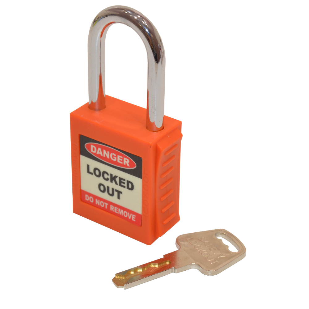 ASEC Safety Lockout Tagout Padlock Orange