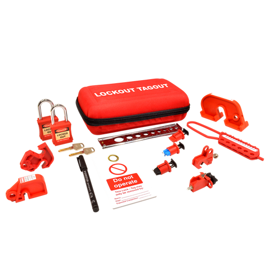 ASEC Advanced Electrical Lockout Tagout Kit Advanced Electrical Lockout Kit - Red