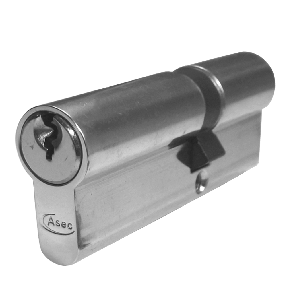 ASEC 5-Pin Euro Double Cylinder 85mm 35/50 30/10/45 Keyed To Differ - Nickel Plated