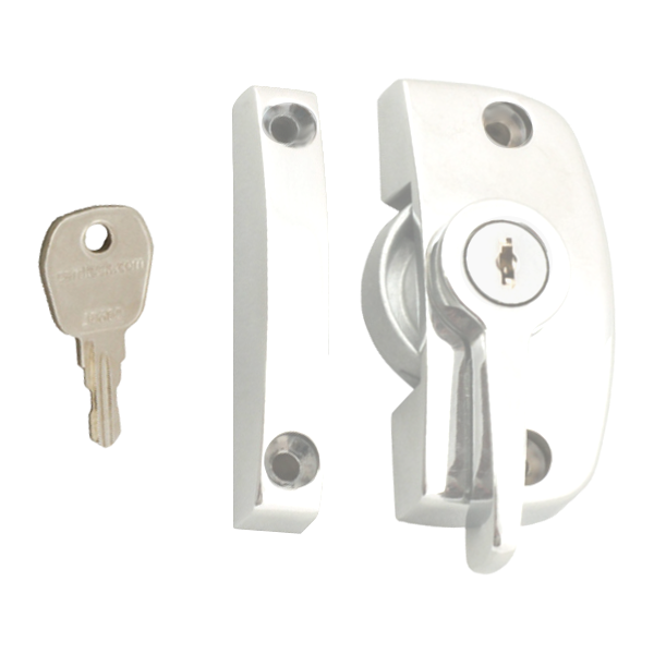 ASEC Window Pivot Lock Locking With 11.5mm Keep - White