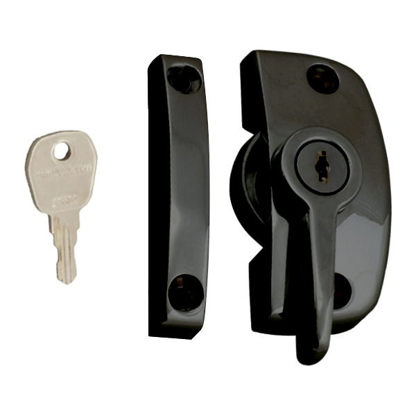 ASEC Window Pivot Lock Locking With 11.5mm Keep - Black