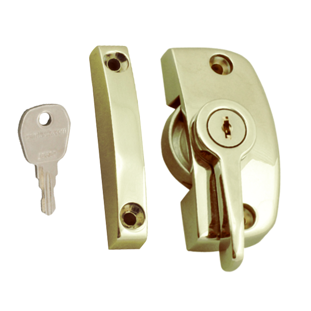 ASEC Window Pivot Lock Locking With 11.5mm Keep - Gold