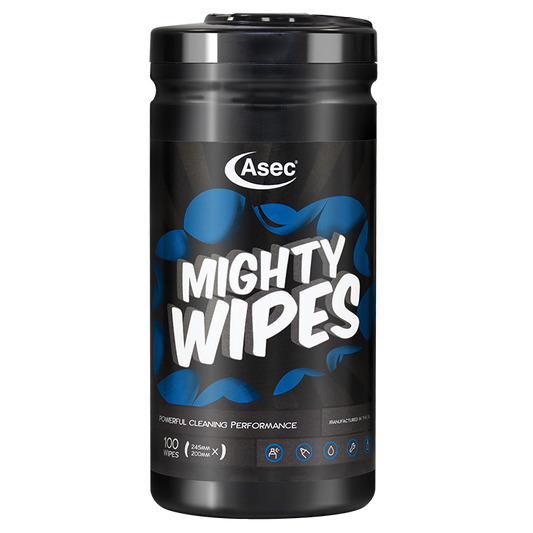 ASEC Mighty Antiseptic Wipes - Heavy Duty Hand & Surface Wipes Tub of 100 Wipes