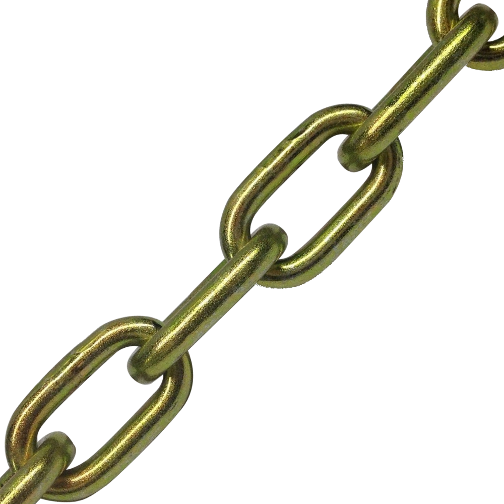 ASEC Through Hardened Chain 13mm x 10m - Gold