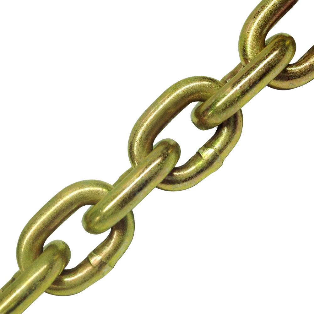 ASEC Through Hardened Chain 14mm x 1m - Gold