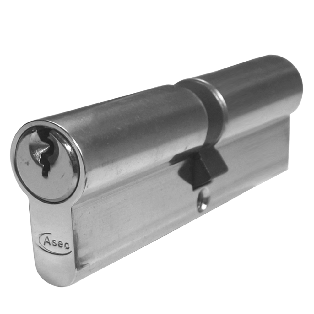 ASEC 5-Pin Euro Double Cylinder 100mm 50/50 45/10/45 Keyed To Differ - Nickel Plated