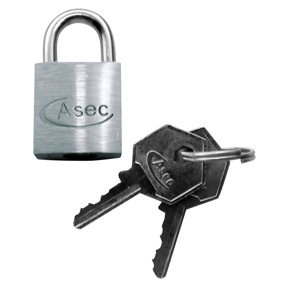 ASEC KD Open Shackle Chrome Finish Padlock 30mm Keyed To Differ Pro