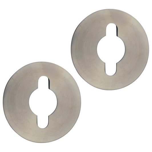 ASEC Retro Fit Repair Plate Pair To Suit Lever On Rose Sold as a Pair - Satin Stainless Steel