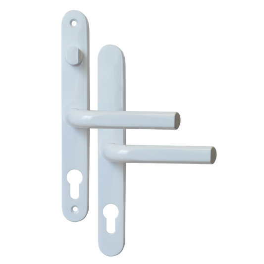 ASEC 68mm Lever UPVC Door Furniture With Snib White