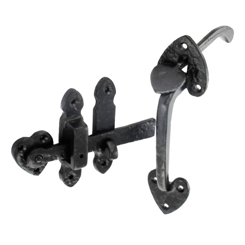 ASEC Antique Style Thumb Latch 200mm - Black