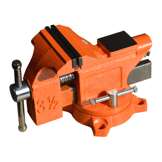 ASEC 3.5 Inch Engineer Bench Vice 3.5 Inch - Orange