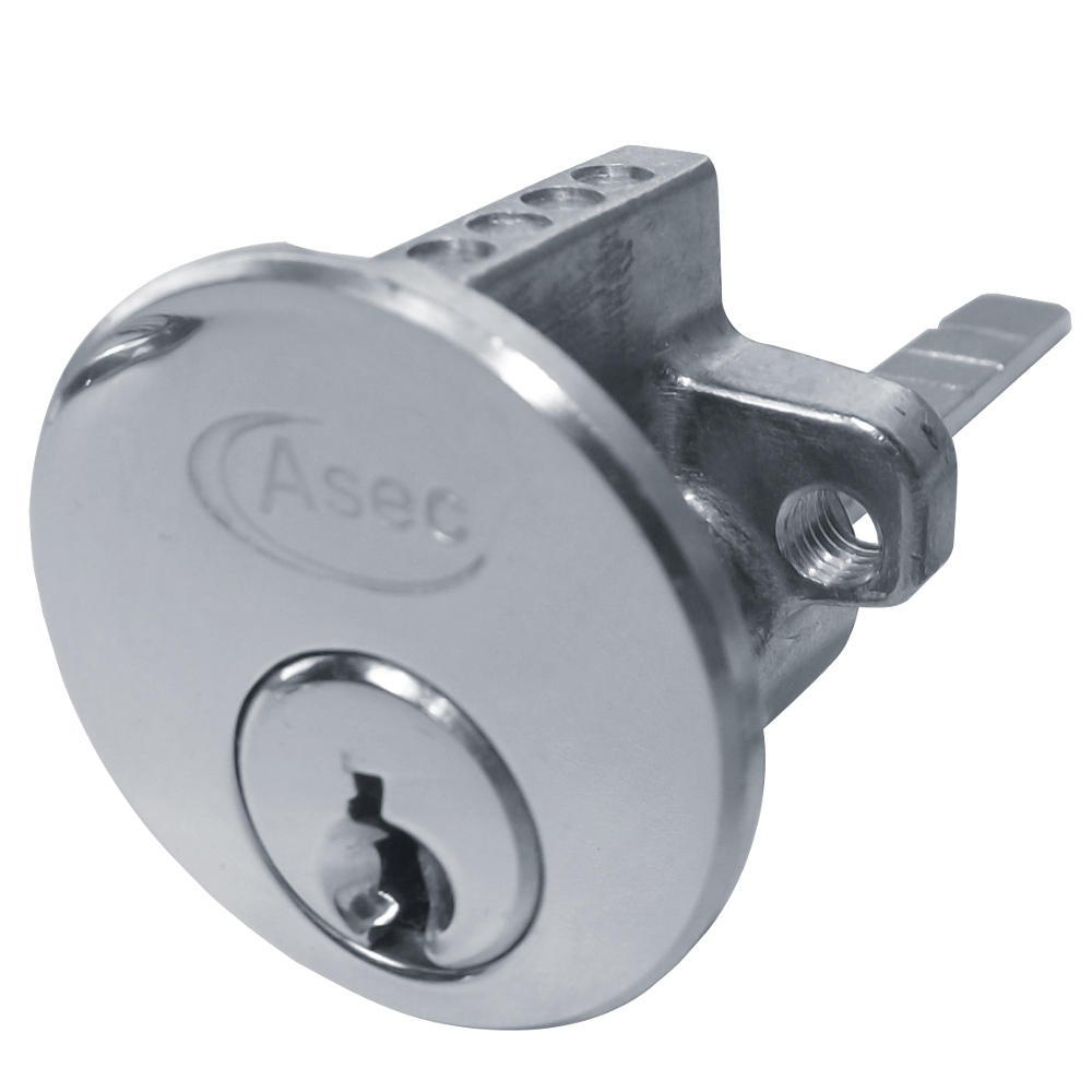 ASEC 5-Pin Rim Cylinder Keyed To Differ Pro - Nickel Plated