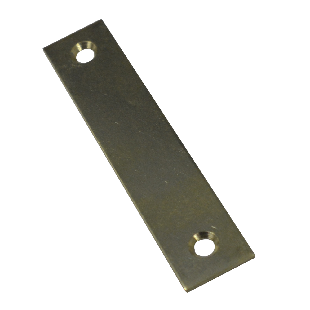 ASEC Cupboard Lock Flat Strike Plate Satin Brass