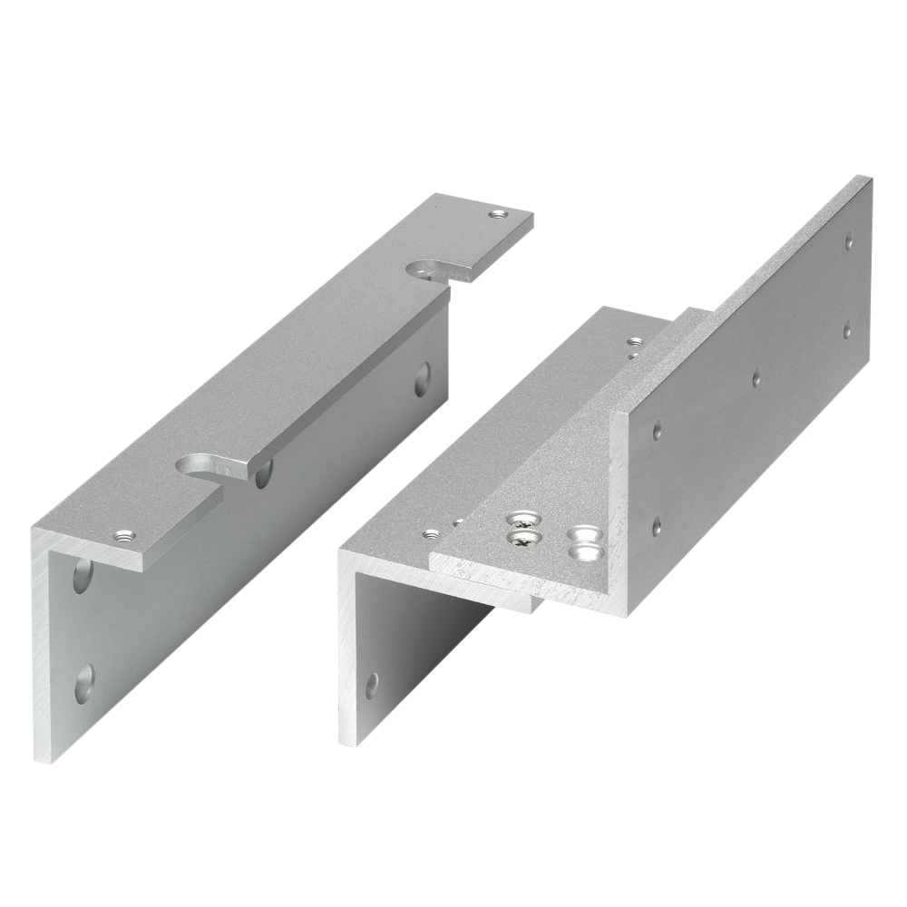 ASEC Z&L Bracket Z&L To Suit Standard Magnets Inward Opening - Satin Anodised Aluminium
