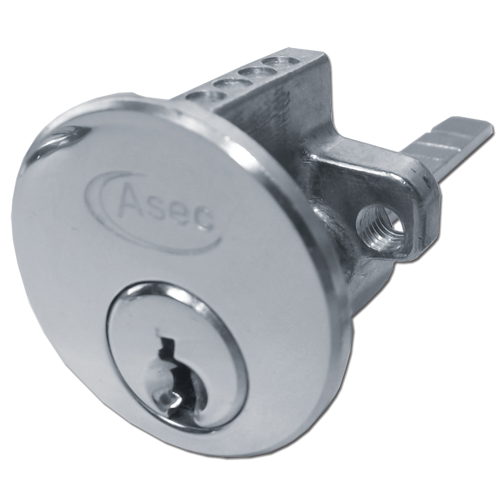 ASEC 6-Pin Rim Cylinder Keyed To Differ - Nickel Plated