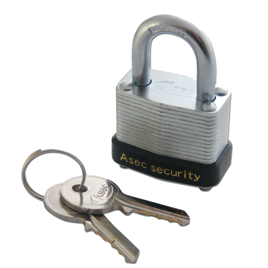 ASEC 787 & 797 Open Shackle Laminated Padlock 30mm Keyed To Differ Pro