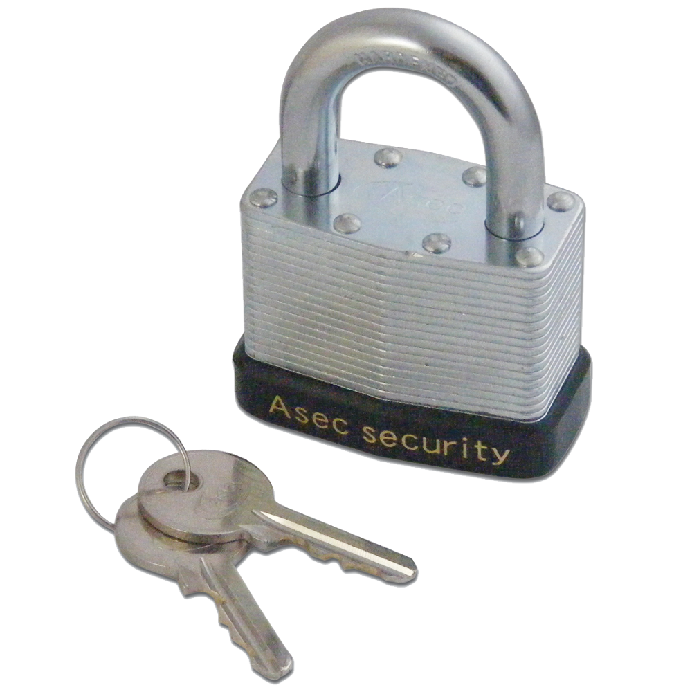 ASEC 787 & 797 Open Shackle Laminated Padlock 50mm Keyed To Differ Pro