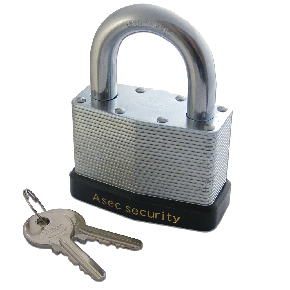 ASEC 787 & 797 Open Shackle Laminated Padlock 64mm Keyed To Differ Pro