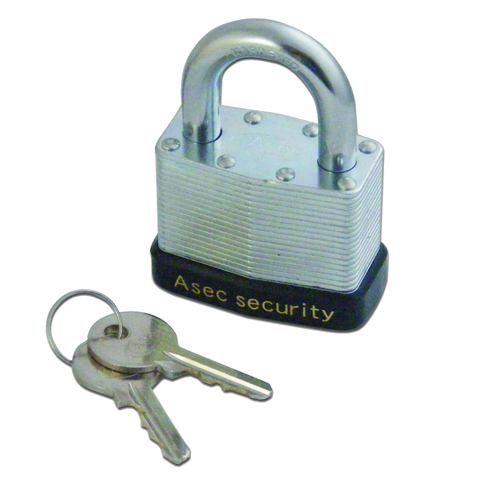 ASEC 787 & 797 Open Shackle Laminated Padlock 50mm Keyed Alike `K`