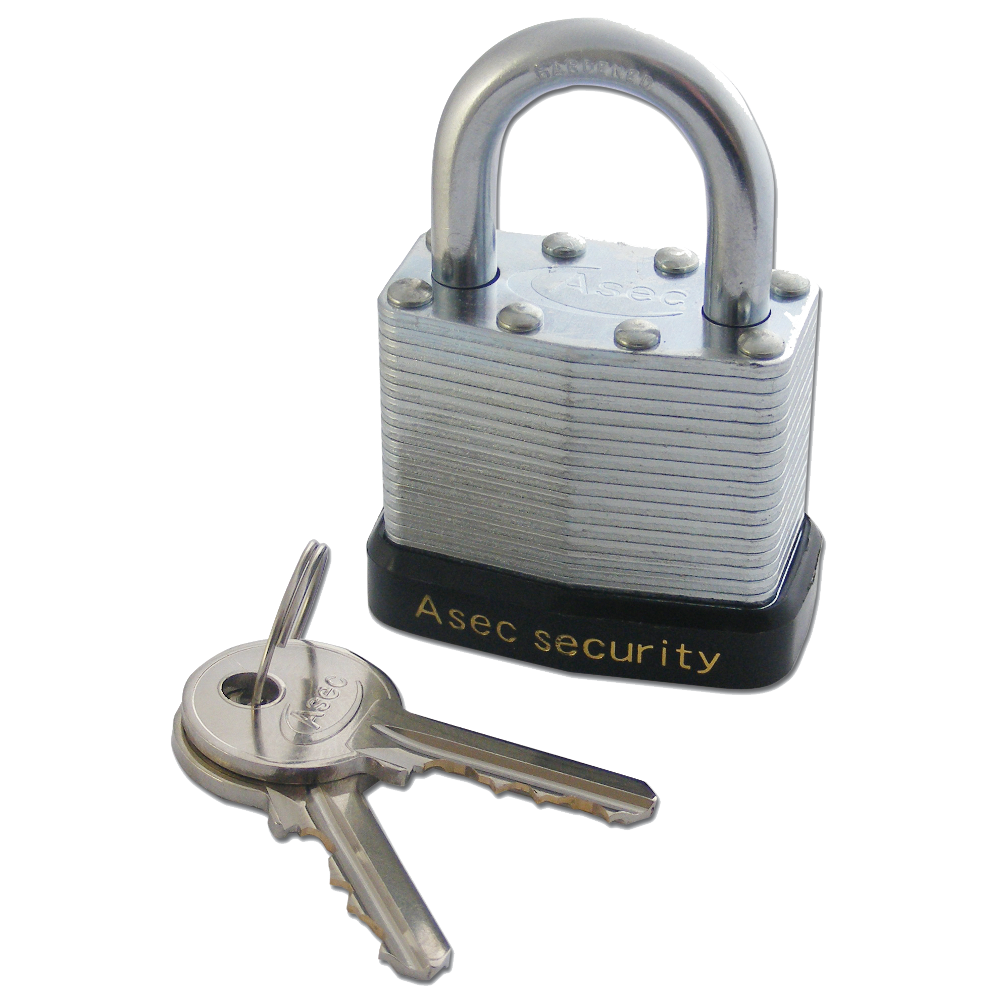 ASEC 787 & 797 Open Shackle Laminated Padlock 40mm Keyed Alike `K`