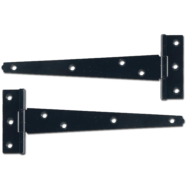 ASEC Light Tee Hinge 300mm Pair - Black