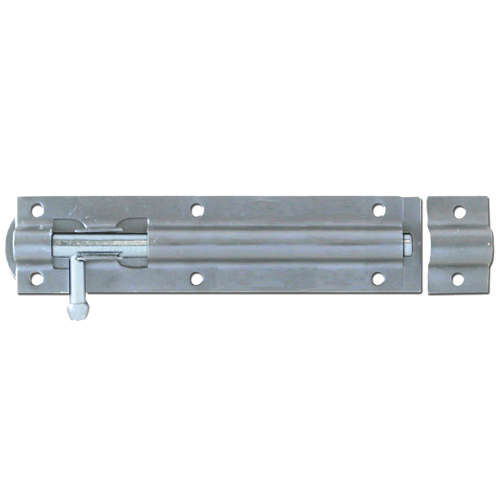 ASEC Zinc Plated Straight Tower Bolt Zinc Plated 150mm - Galvanised