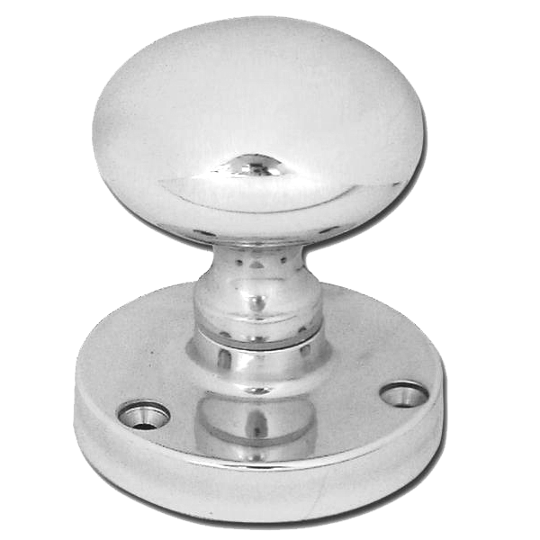 ASEC Victorian 62mm Rose Mortice Knob Pro - Chrome Plated