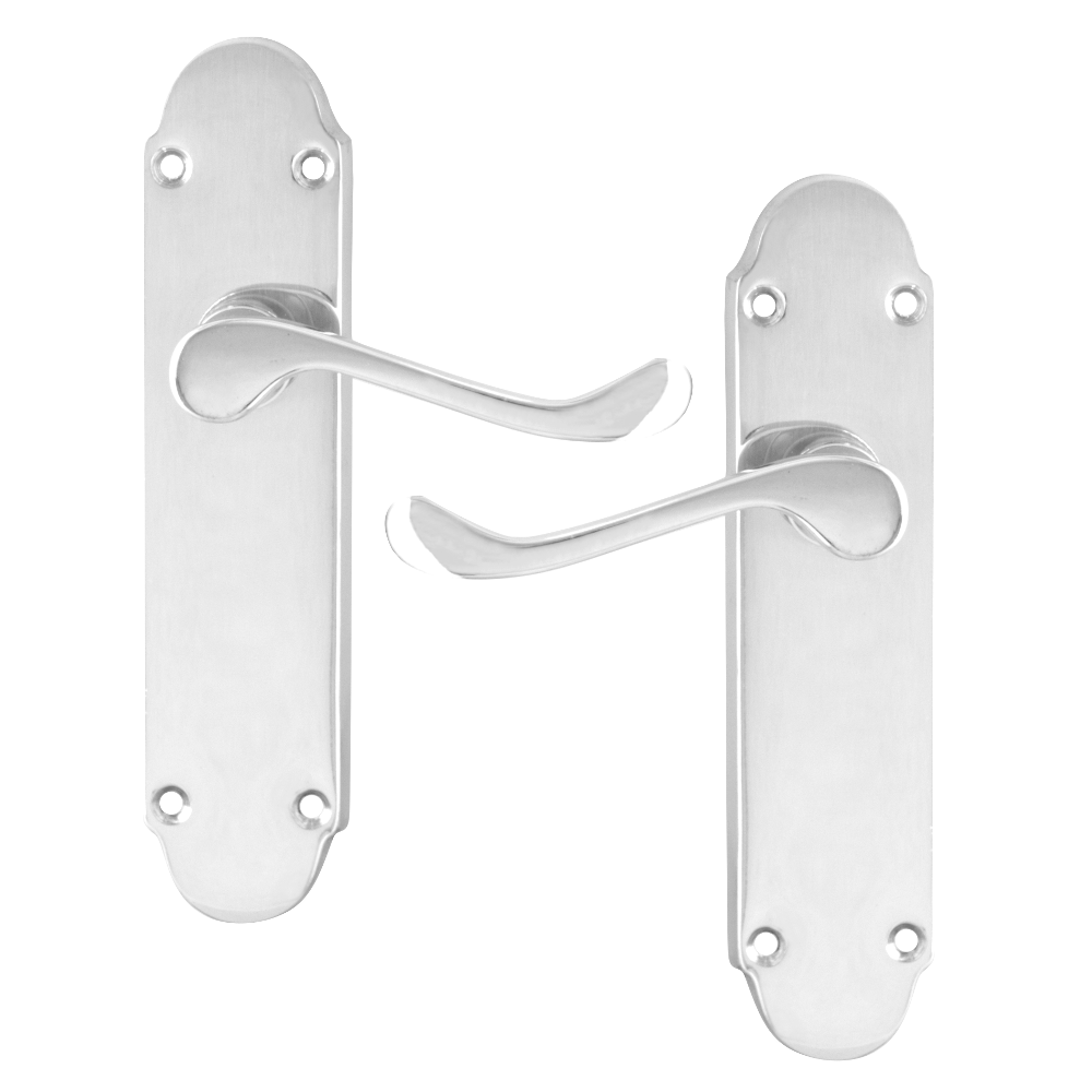 ASEC Oakley Plate Mounted Lever Furniture Lever Latch Pro - Chrome Plated