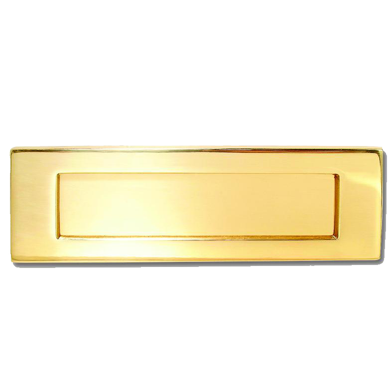 ASEC Victorian Letter Plate 276mm - Polished Brass