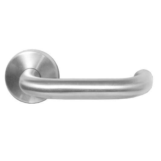 ASEC Stainless Steel Round Rose Lever Furniture Return To Door - Satin Stainless Steel