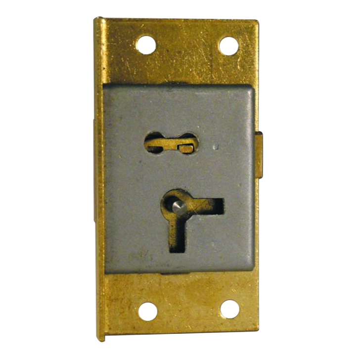 ASEC 20 1 Lever Cut Cupboard Lock 64mm Keyed Alike Left Handed Pro - Satin Brass