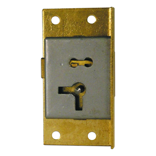 ASEC 20 1 Lever Cut Cupboard Lock 64mm Keyed Alike Right Handed Pro - Satin Brass