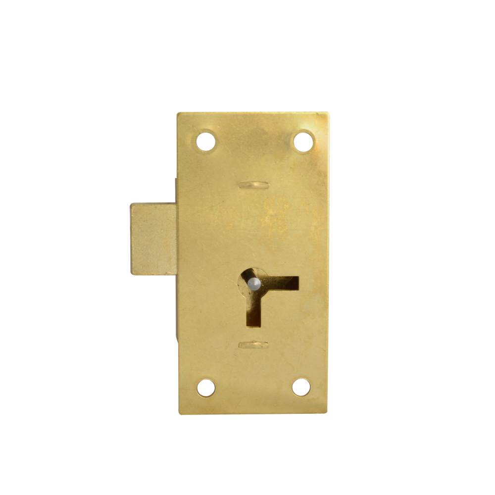 ASEC 100 1 Lever Straight Cupboard Lock 38mm Keyed Alike Pro - Satin Brass