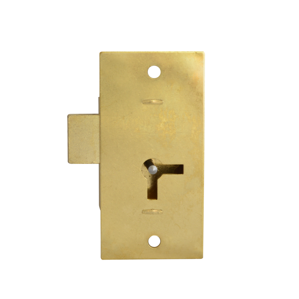 ASEC 100 1 Lever Straight Cupboard Lock 50mm Keyed Alike Pro - Satin Brass