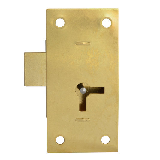 ASEC 100 1 Lever Straight Cupboard Lock 75mm Keyed Alike Pro - Satin Brass
