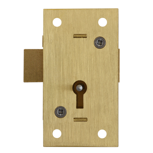 ASEC 36 2 Lever Straight Cupboard Lock 50mm Keyed Alike Pro - Satin Brass