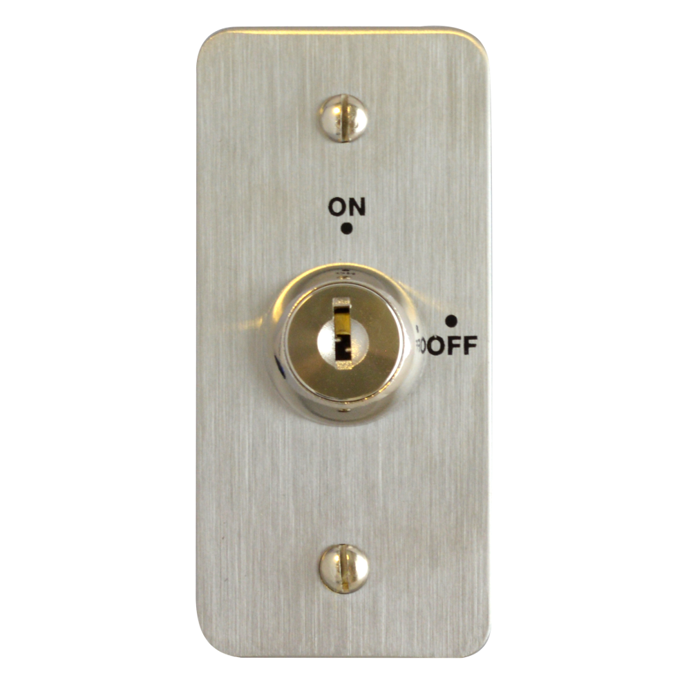 ASEC On Off Key Switch Narrow Style - Stainless Steel