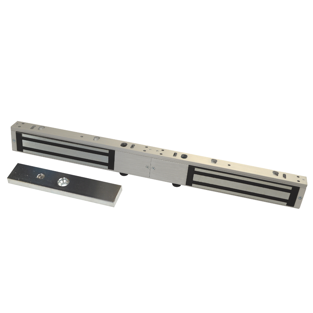 ASEC Slim Line Double Magnet Monitored - Satin Anodised Aluminium