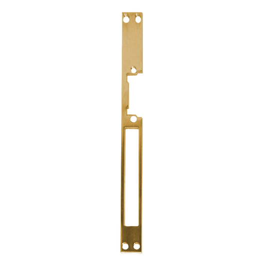 ASEC Mortice Release Sash Faceplate Polished Brass