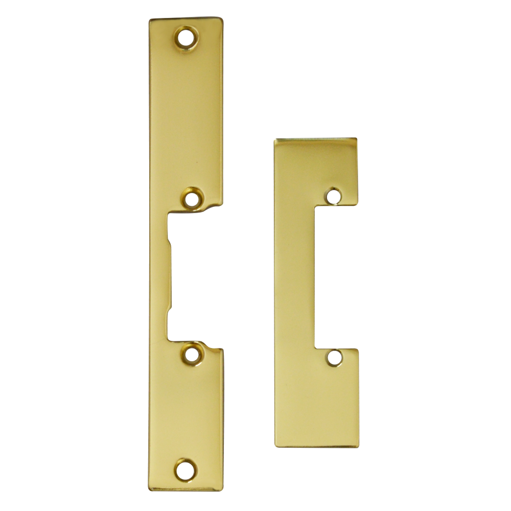 ASEC Mortice Release Faceplate Polished Brass