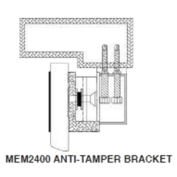 Asec Vortex MEM2400 Brackets Anti-Tamper - Anodised Aluminium