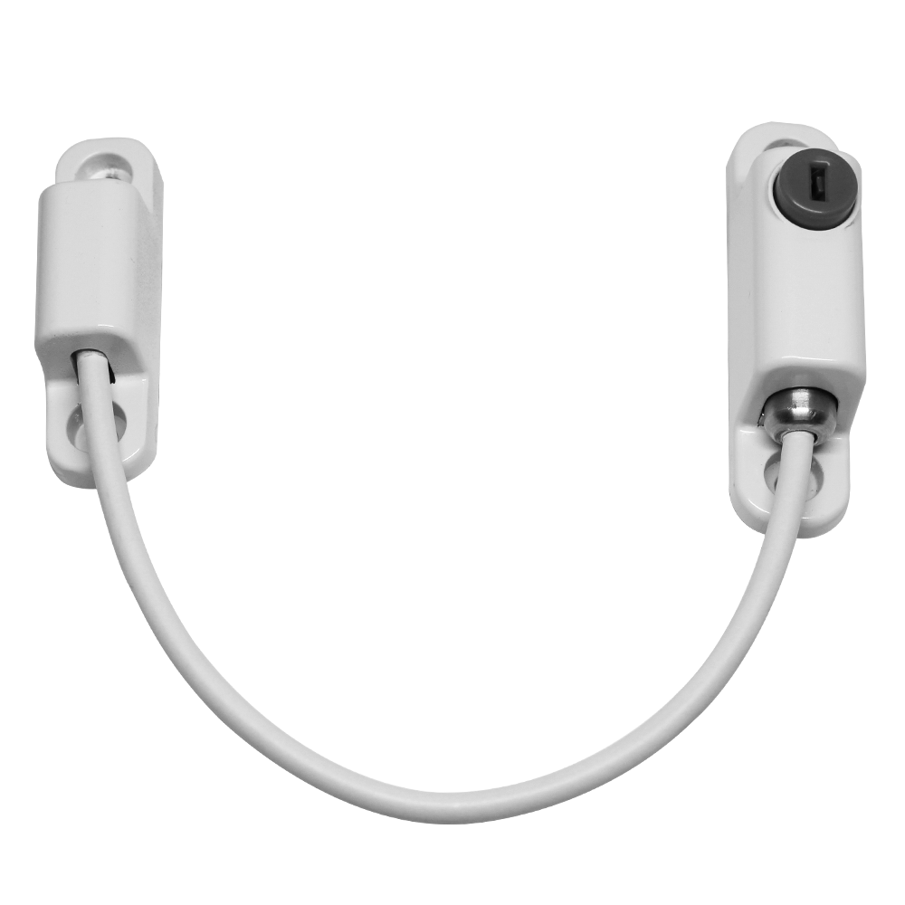 CHAMELEON 150mm Locking Window Cable Restrictor White